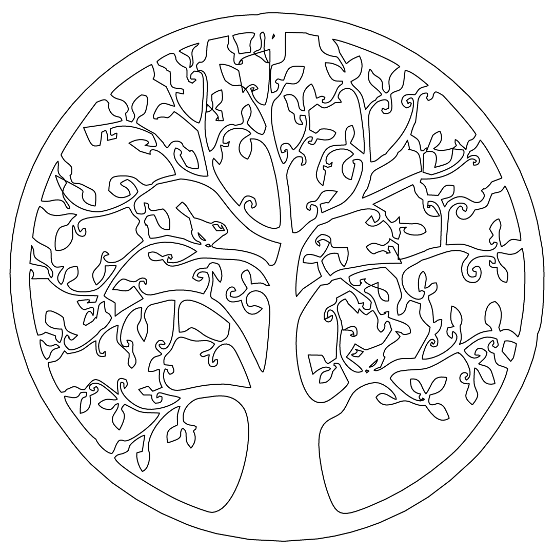 aro con árbol dentro