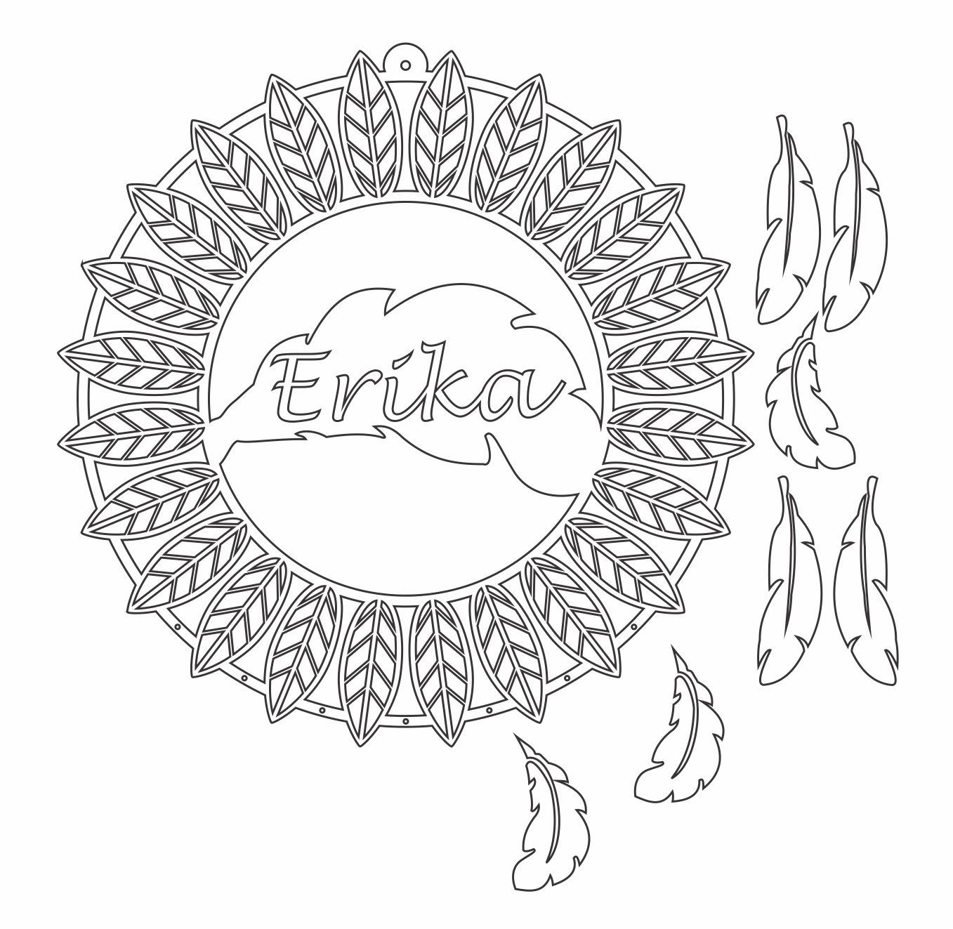 atrapasueños de plumas