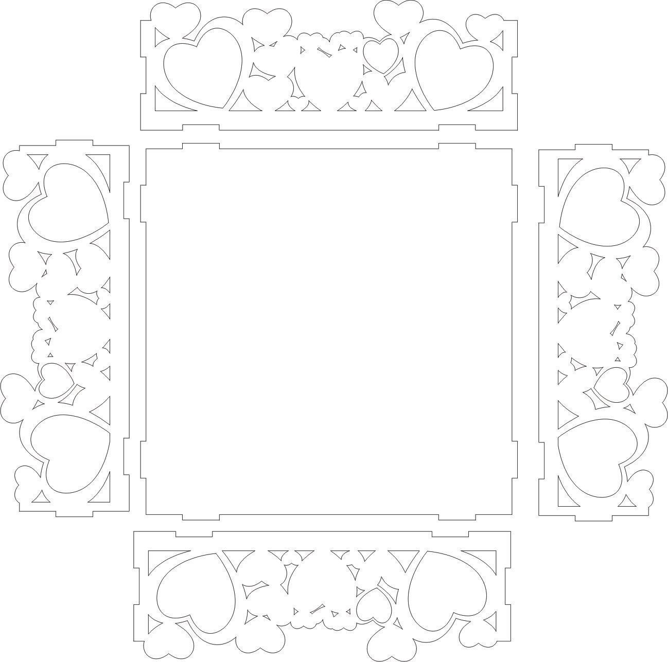 bandeja de corazones