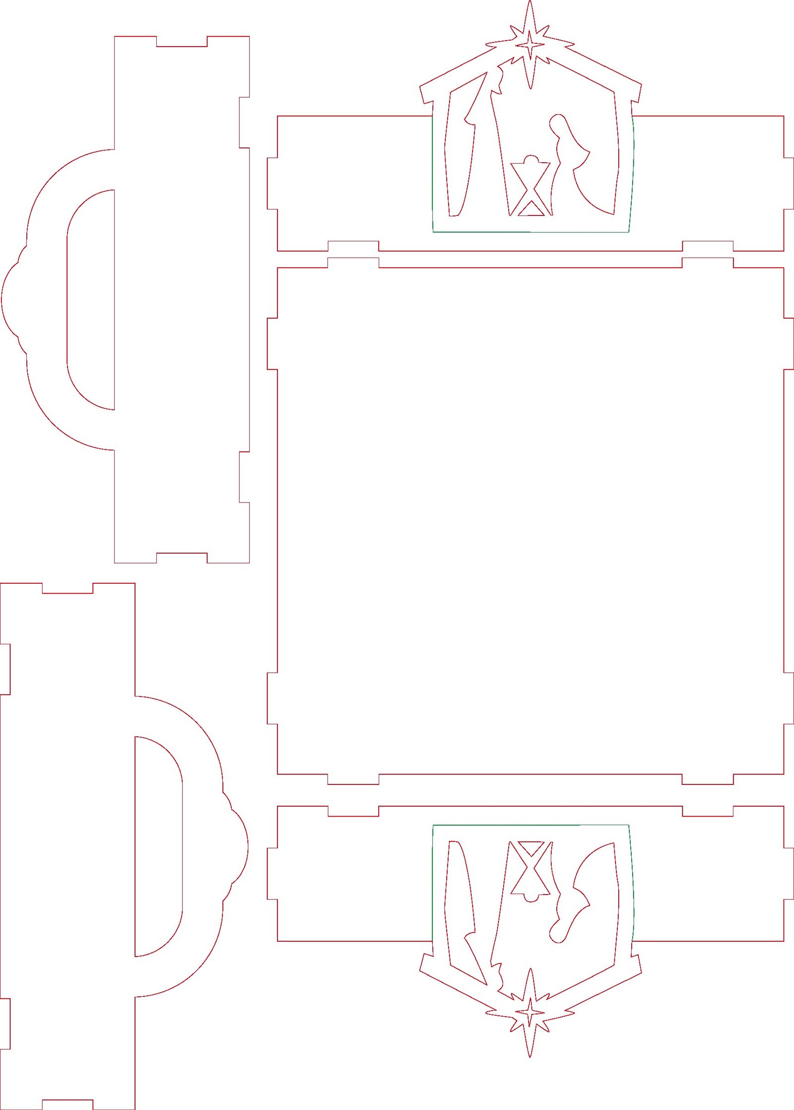 bandeja navideña de 15x15cm