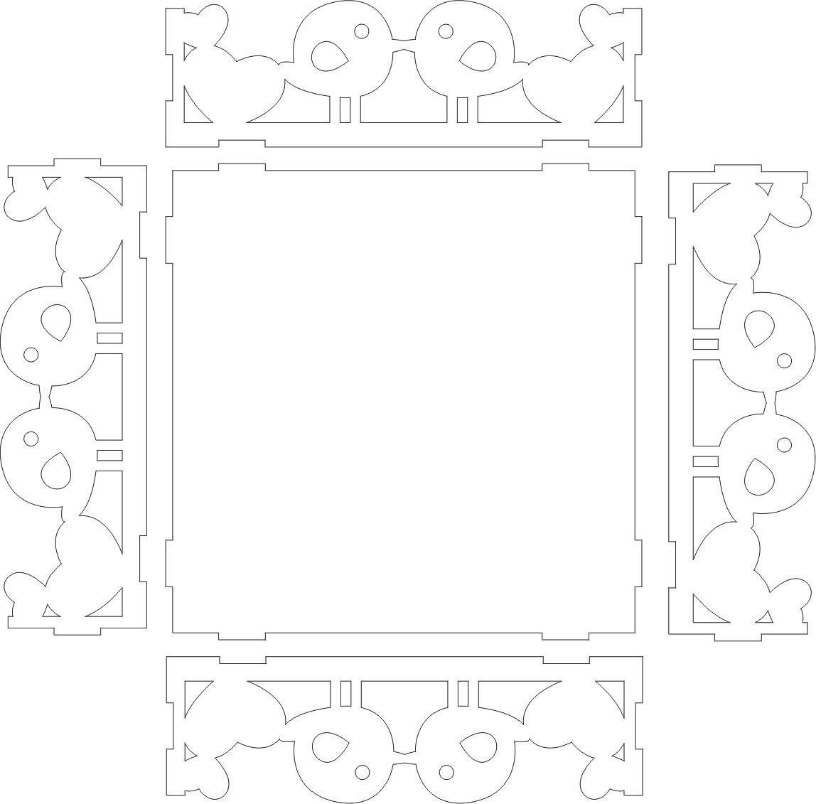 bandeja pájaros enamorados