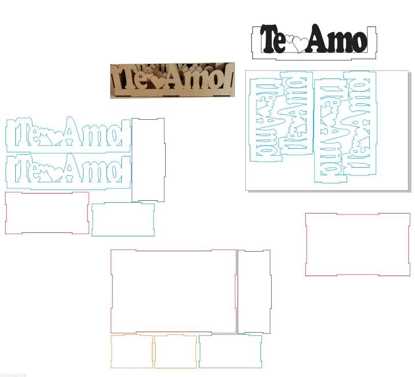 bandejas rectangulares te amo