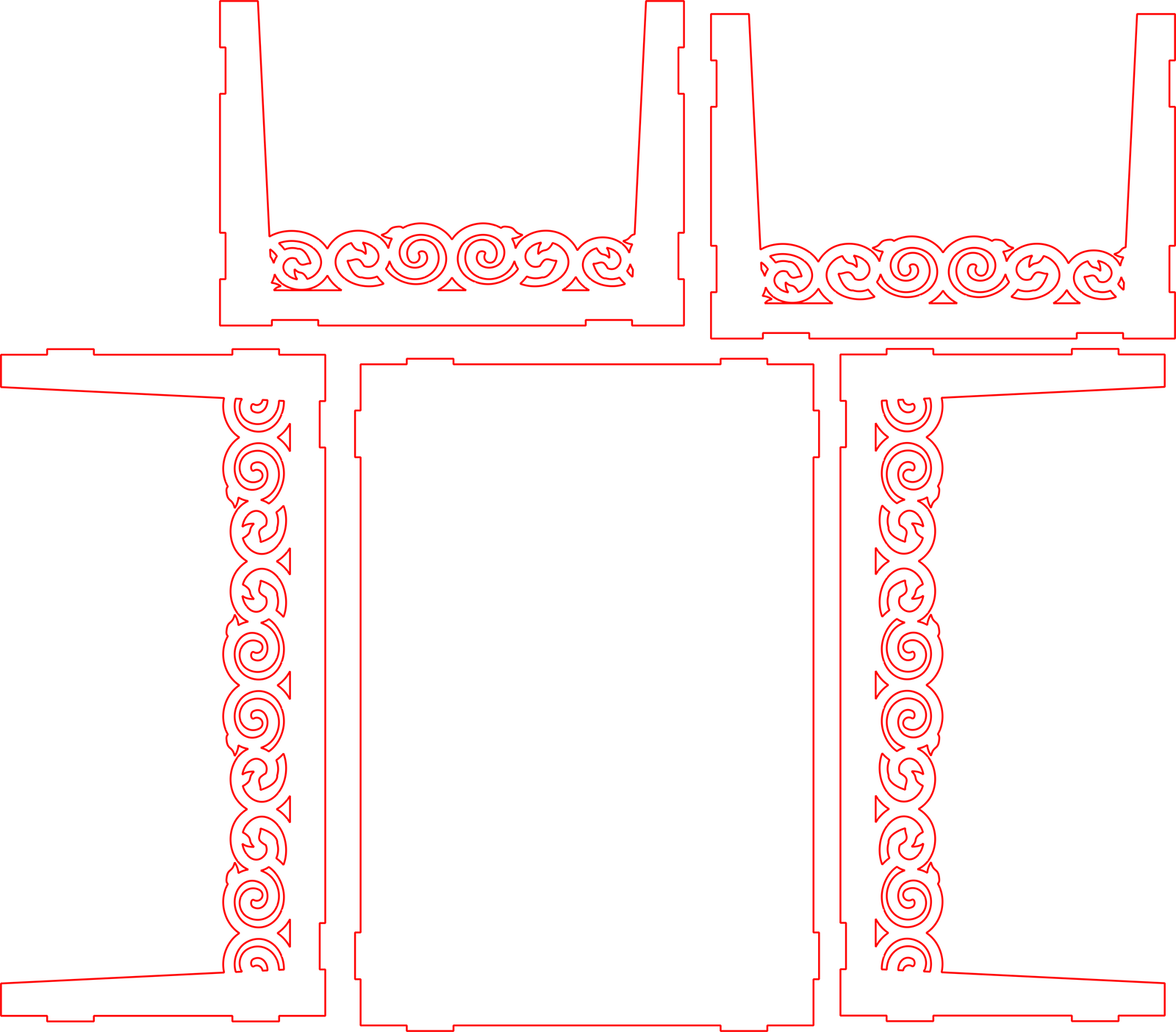 bandejas sin paredes