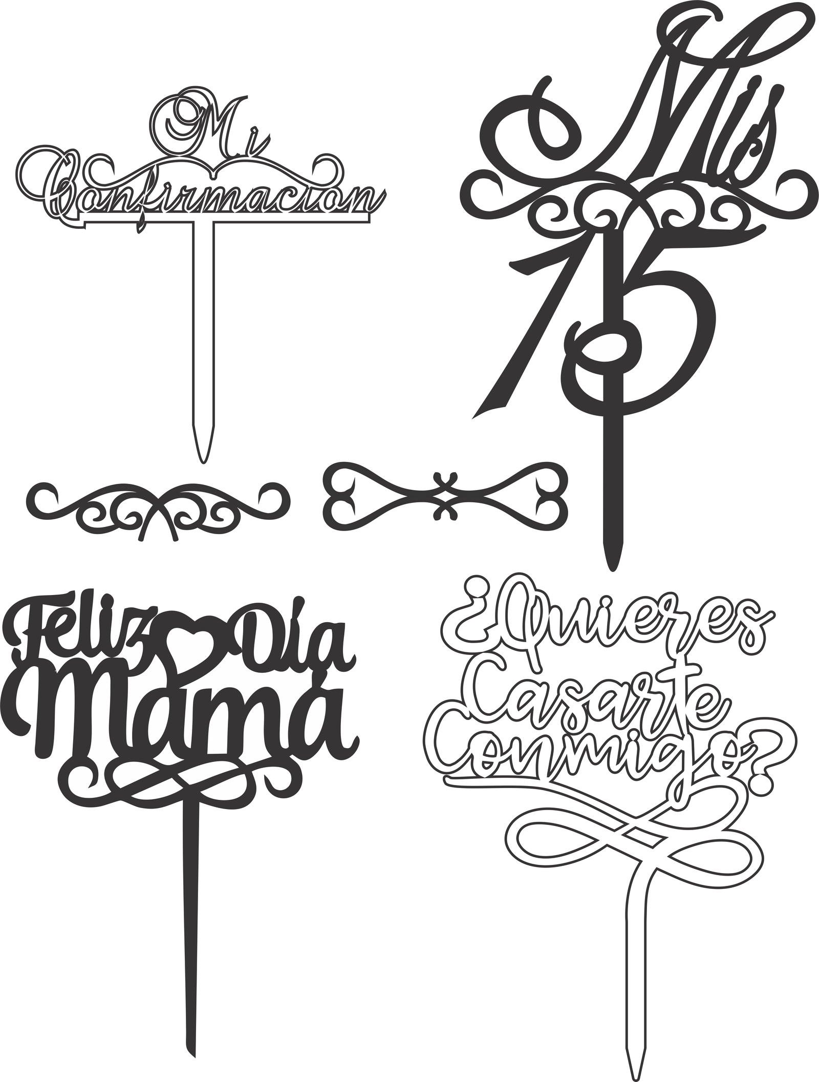 banners para pasteles