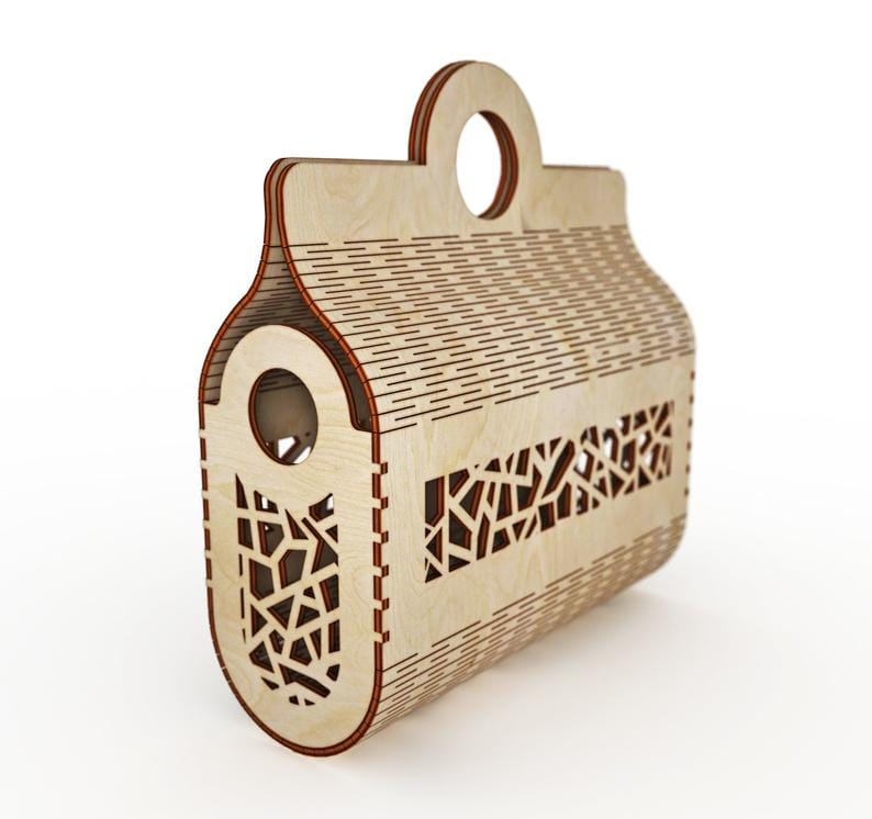 bolso de mano calado