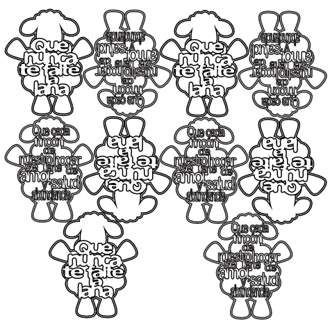 borregos de año nuevo