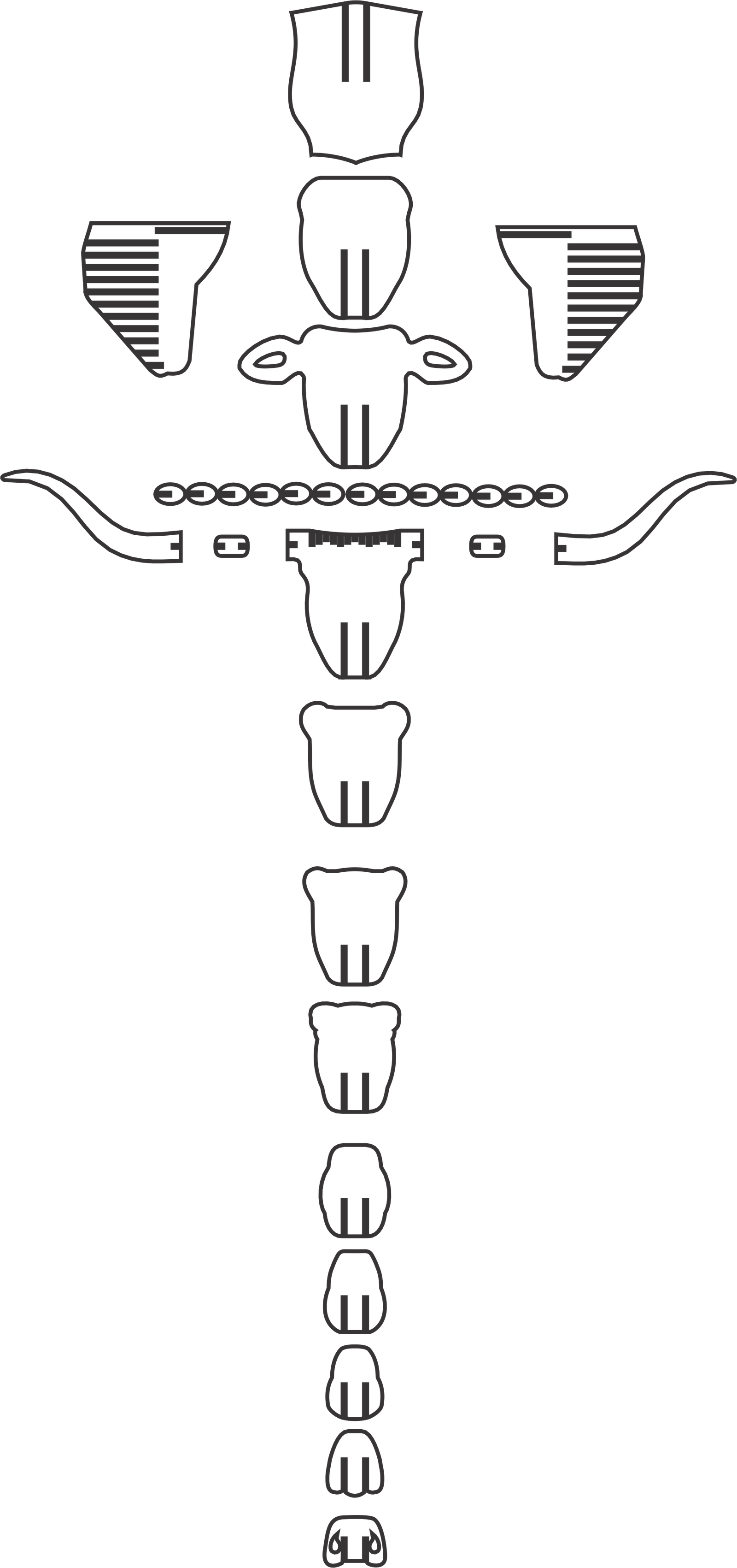 cabeza de búfalo 3d