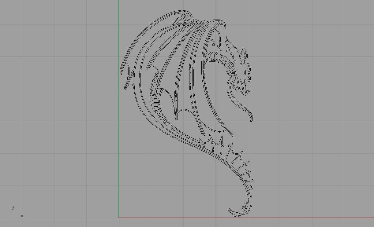cabeza de dragón perfil