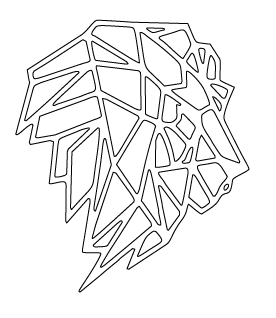 cabeza de león de perfil