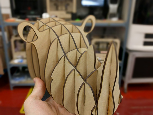 cabeza de rinoceronte 3d