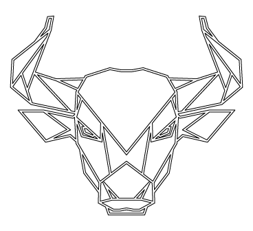 cabeza de toro de frente