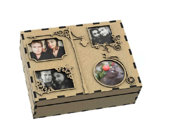 caja con fotos