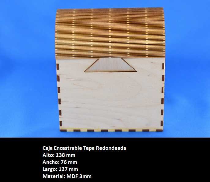 caja con tapa de bisagra viva