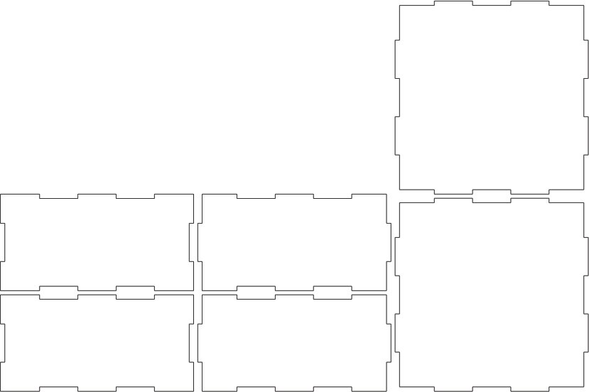 caja cuadrada simple