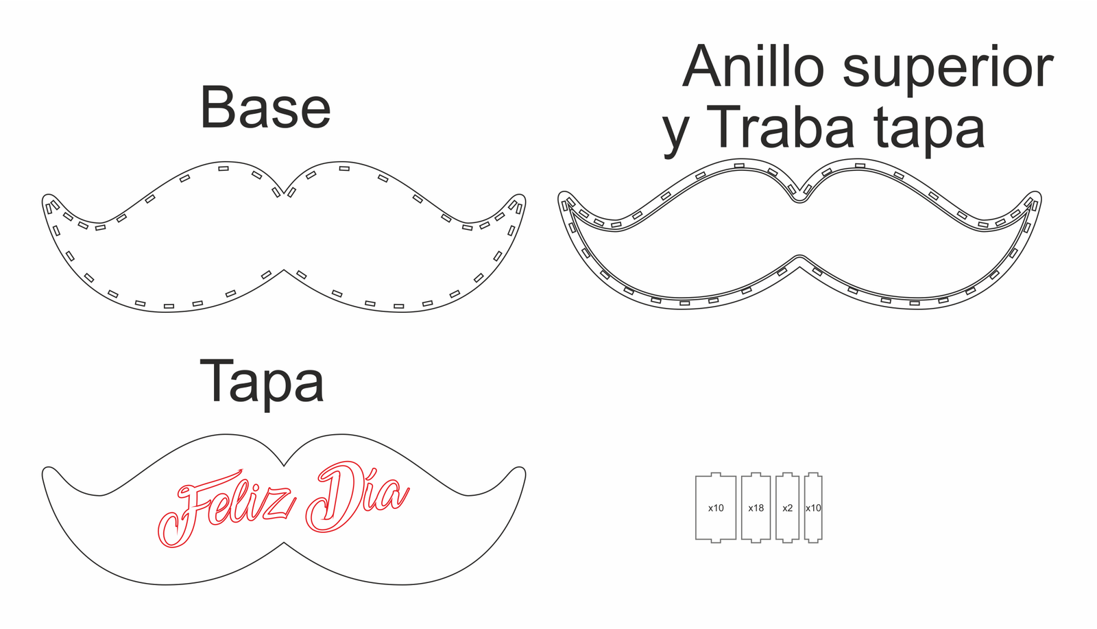 caja de bigote