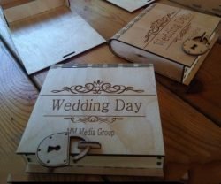 caja de boda con candado