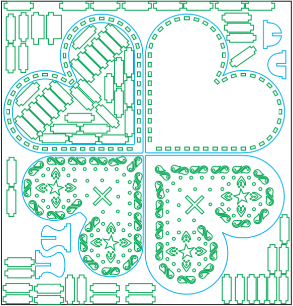 caja de corazon con tapa