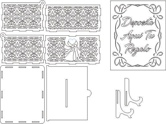 caja de dinero para novios