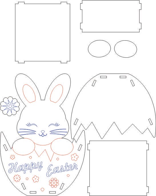 caja de feliz pascua