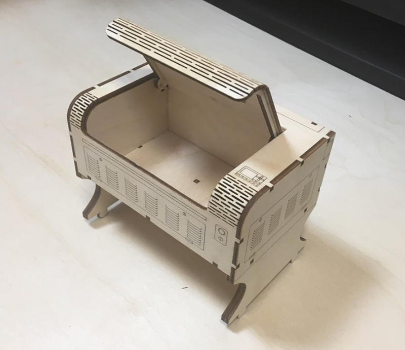 caja de máquina láser