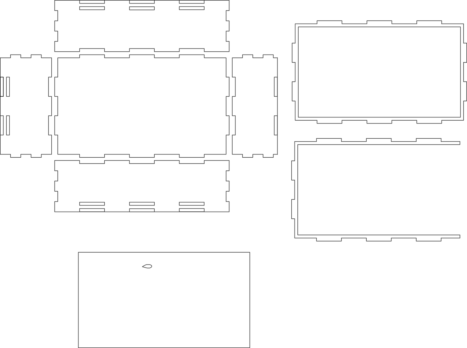 caja de tapa deslizante