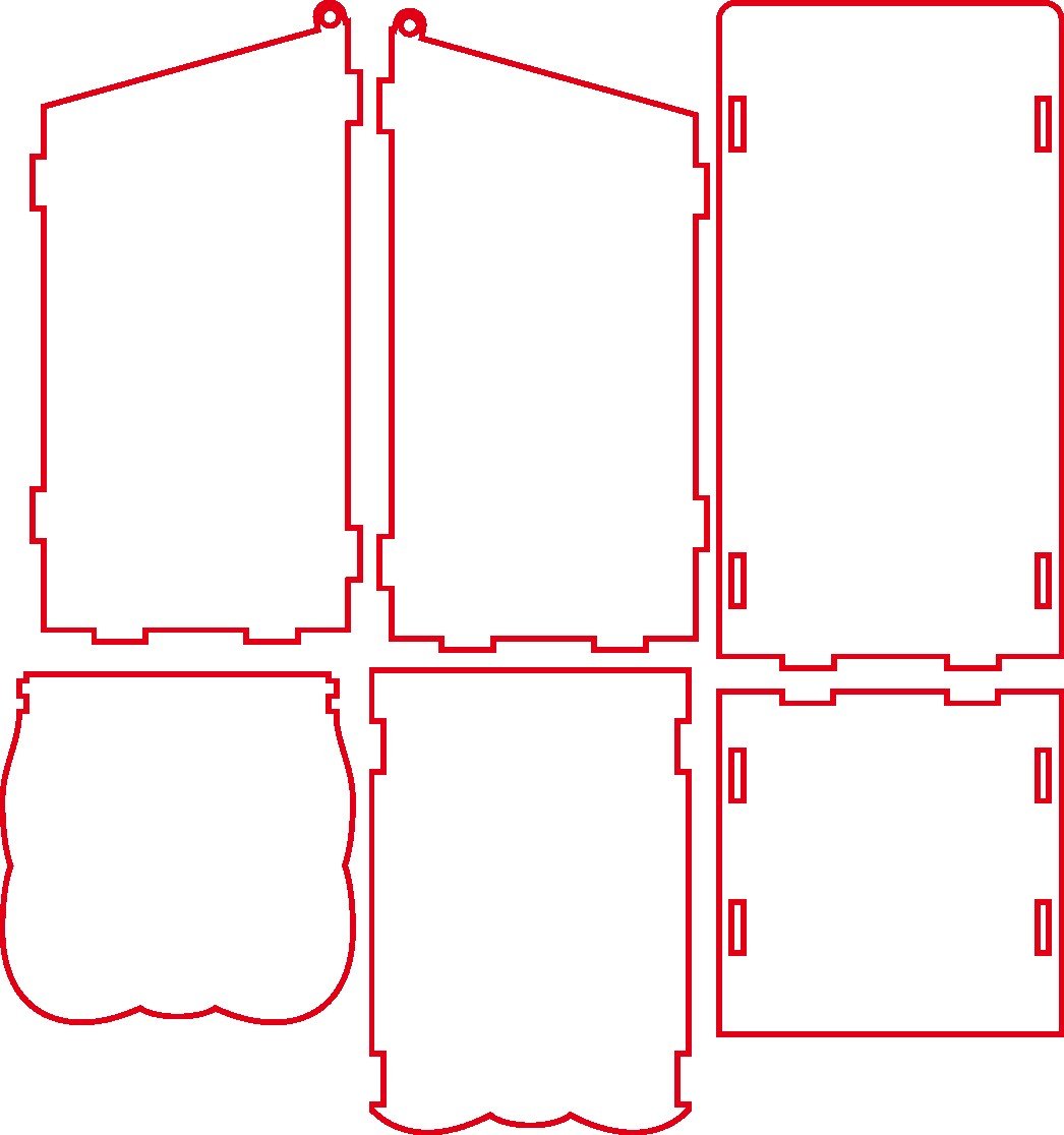 caja de té vertical