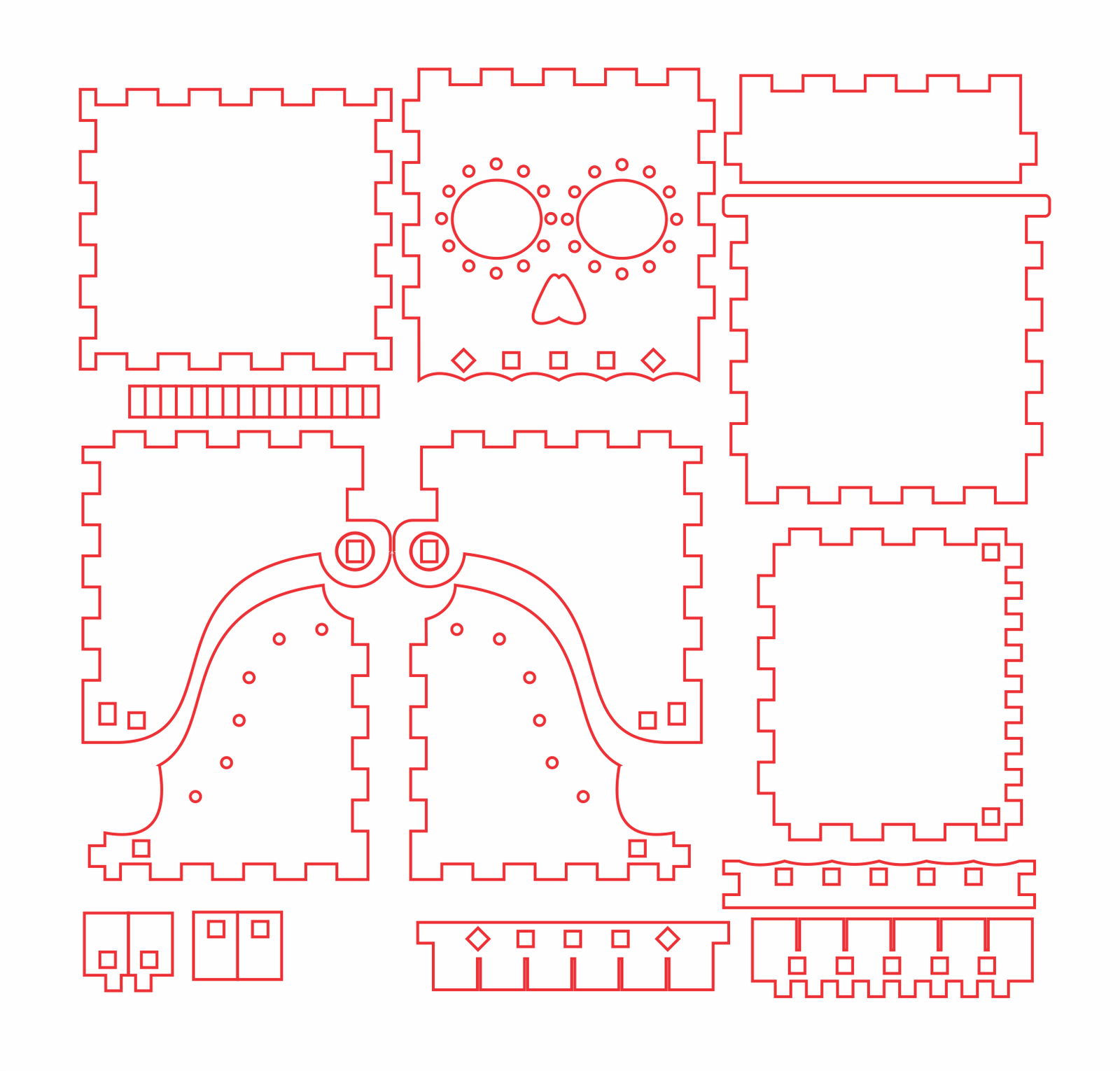 caja día de muertos