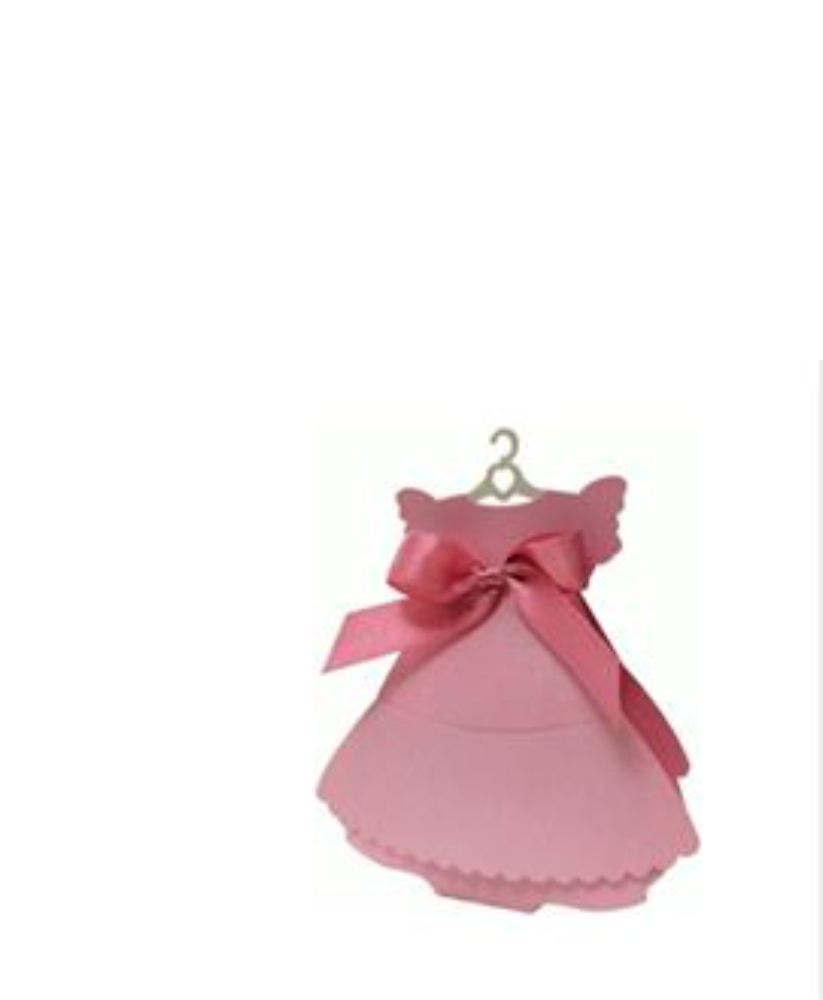 caja en forma de vestido