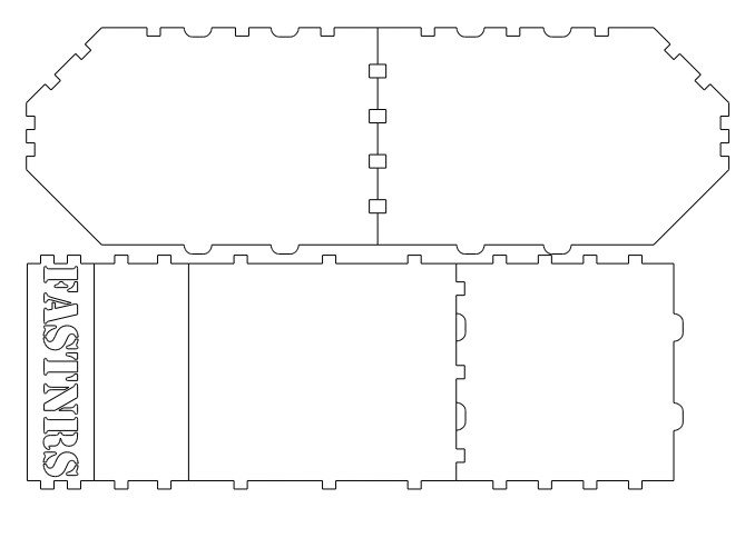 caja ensamblable y apilable