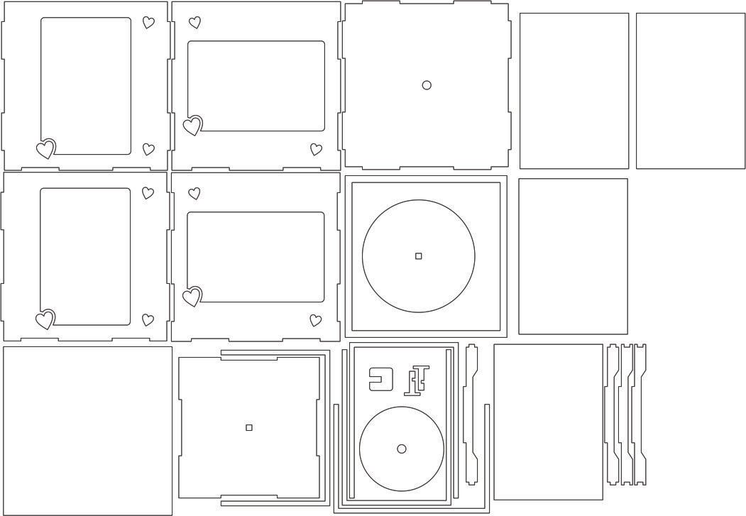 caja giratoria para fotos