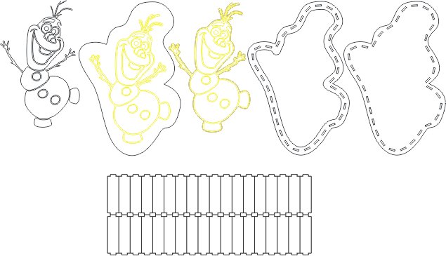 caja muñeco de nieve