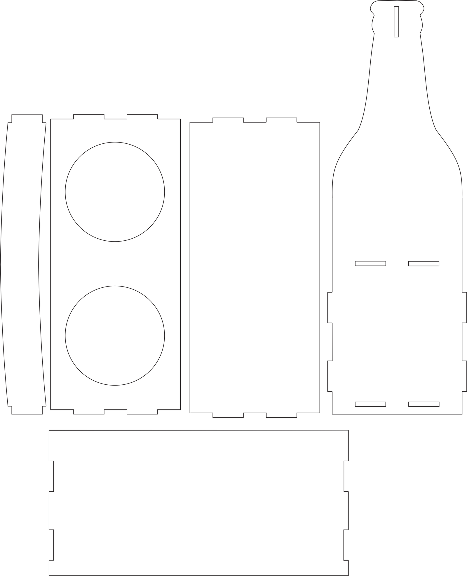 caja para 2 botellas de cerveza
