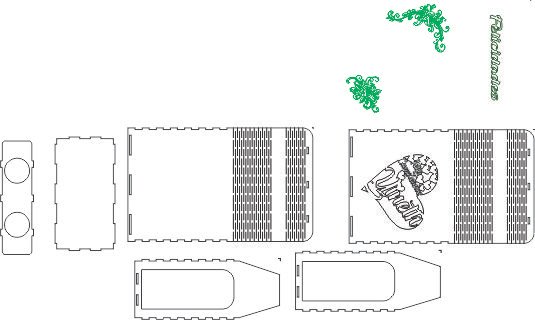 caja para 2 botellas