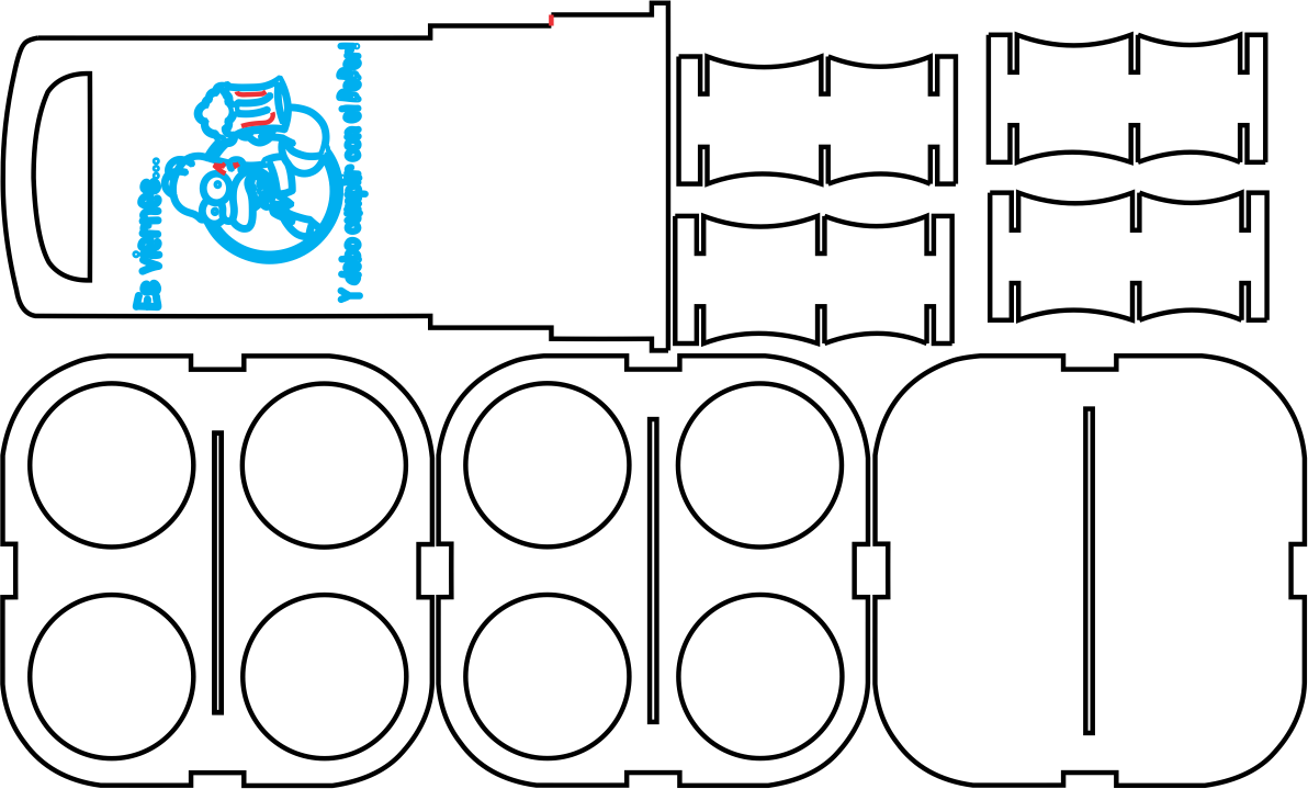 caja para 4 cervezas