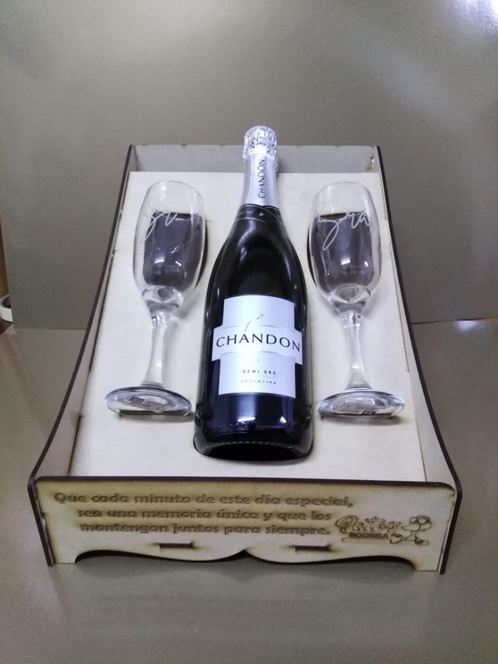 caja para champaña