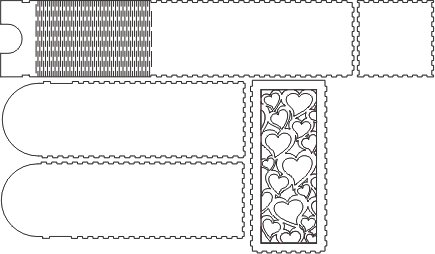 caja para vino corazones