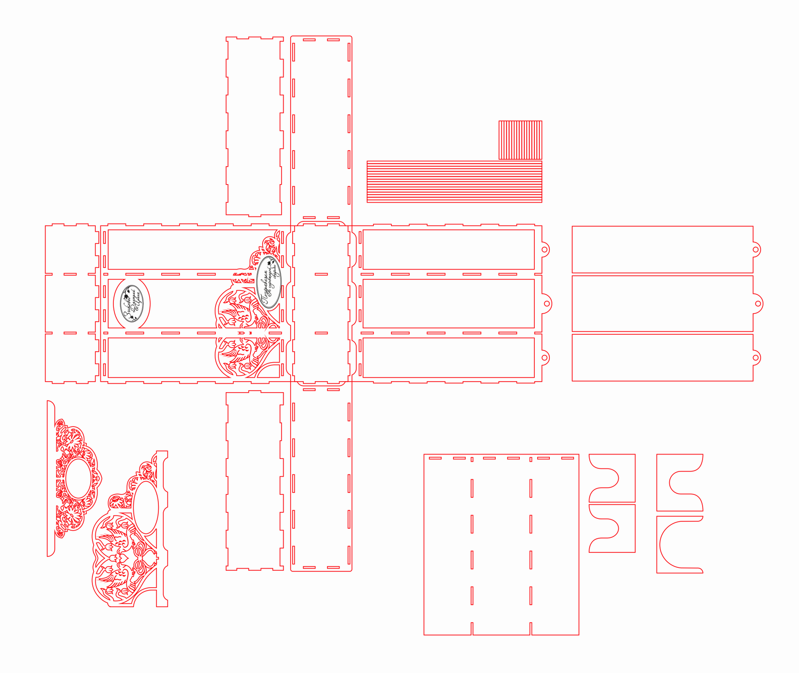 caja para vino palomas y corazónes