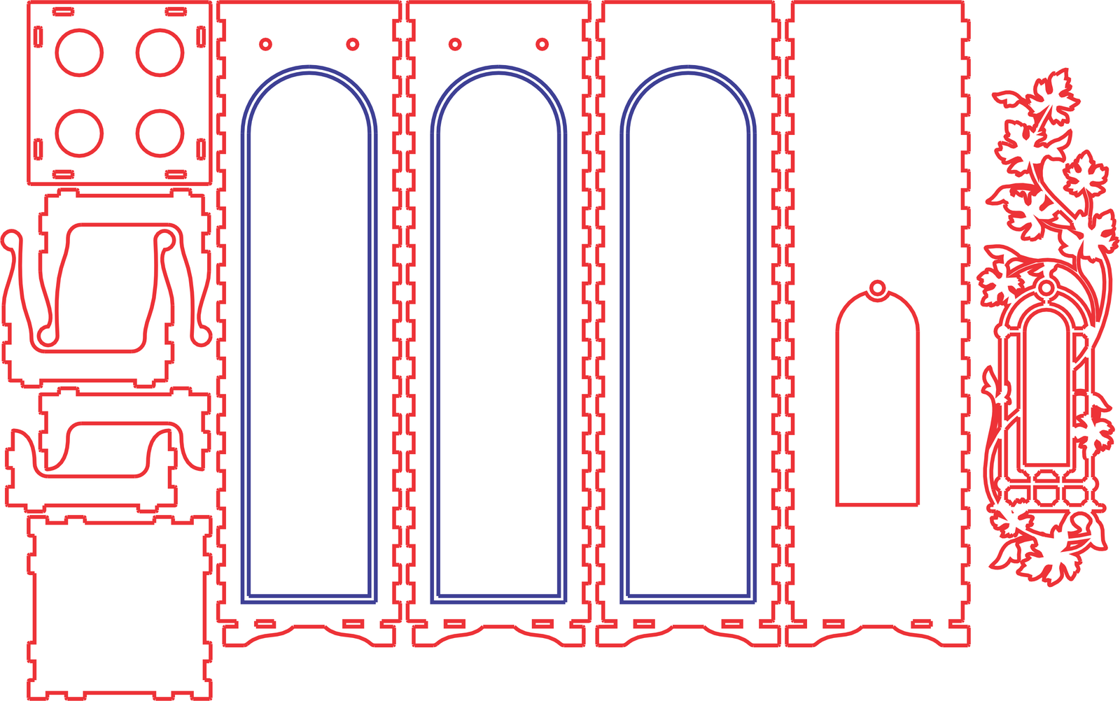caja para vino ventana con enredadera