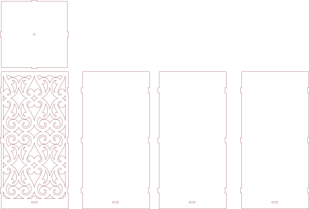 caja rectangular cuadrada