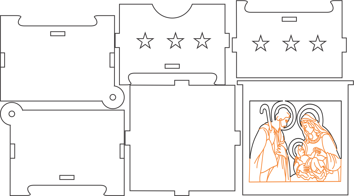 caja sagrada familia