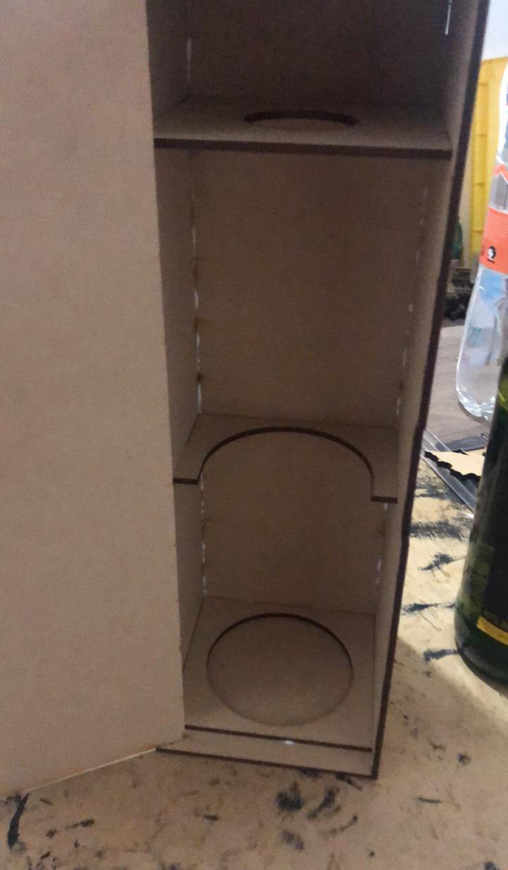 caja sencilla para botella