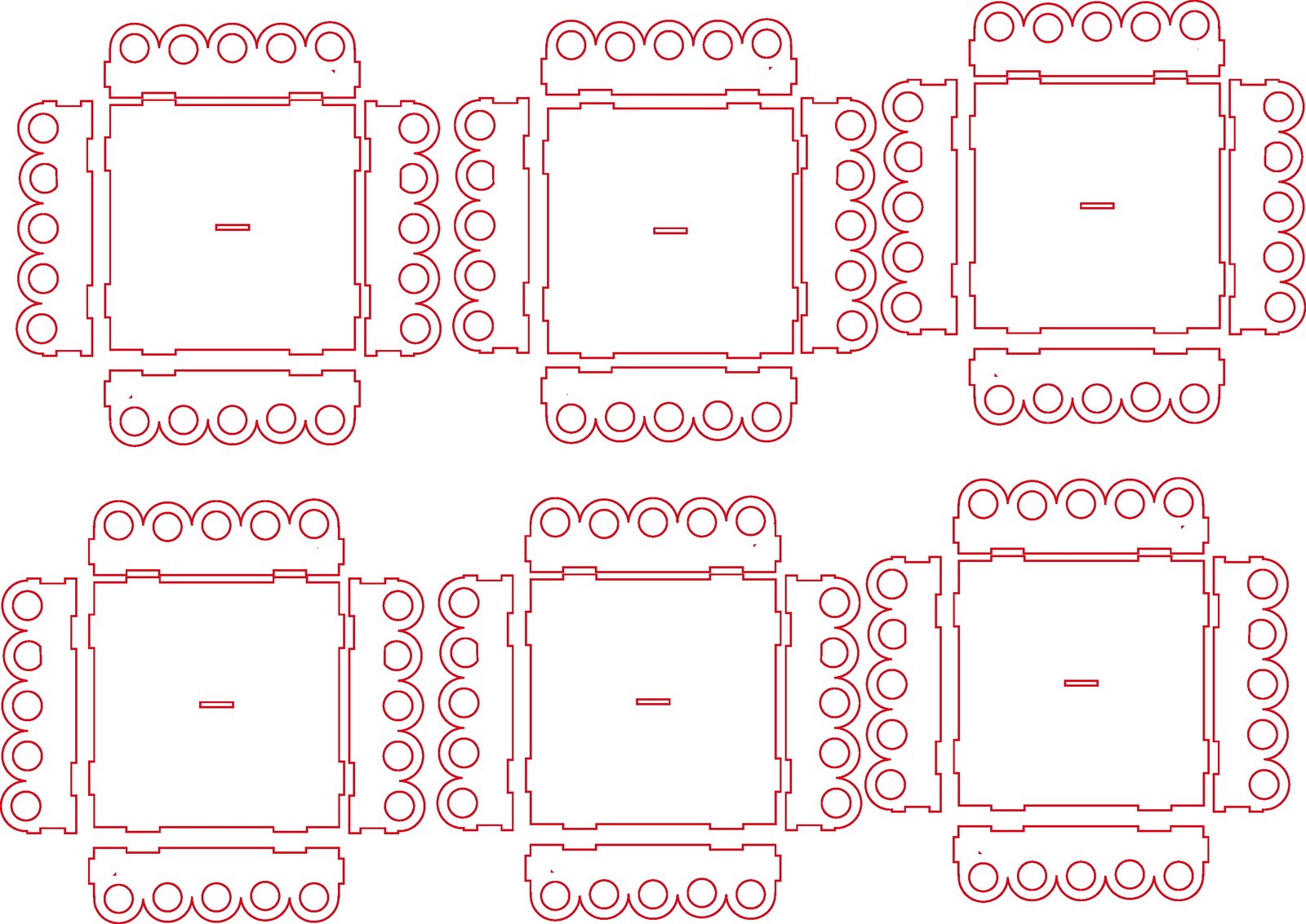 cajas apilables para candy bar