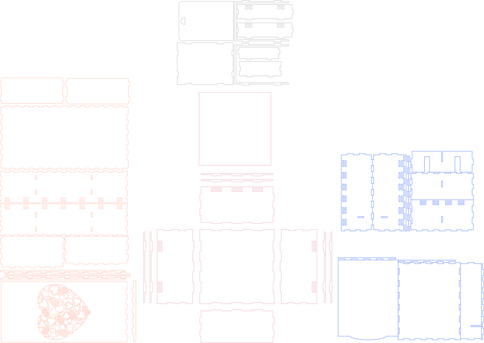 cajas con tapa corrediza