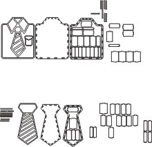 cajas de camisa y cobarta