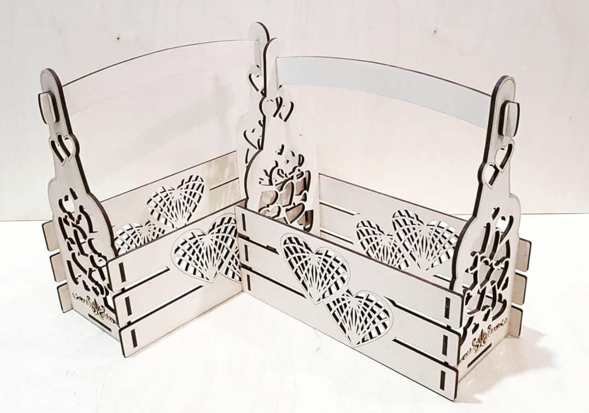 cajas para botellas corazón