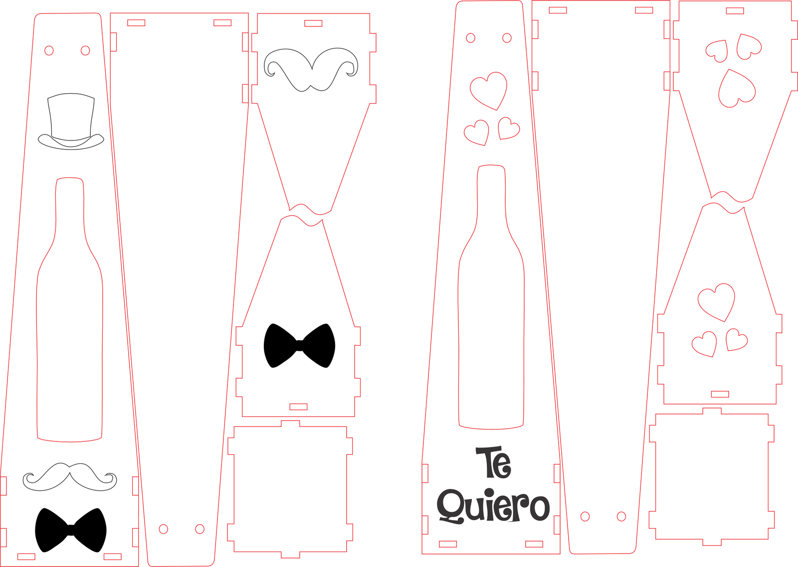 cajas para cerveza bigotes