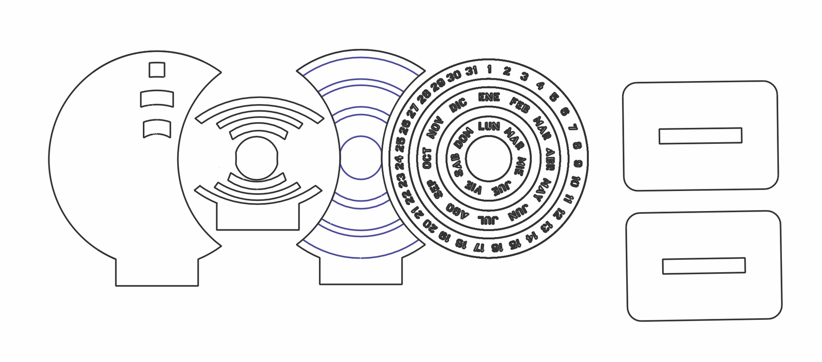 calendario perpetuo con base