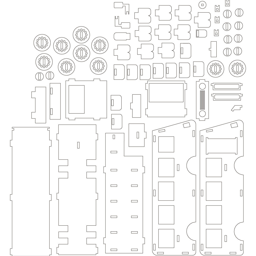 camión de cuatro ventanas armable