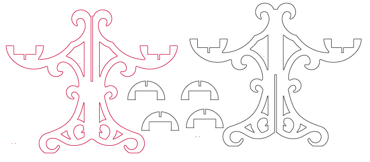 candelabro de 4 velas