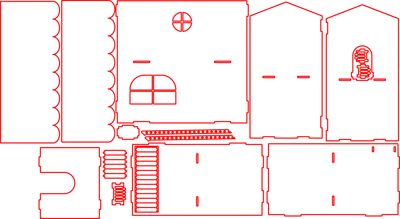 casa armable de dos niveles